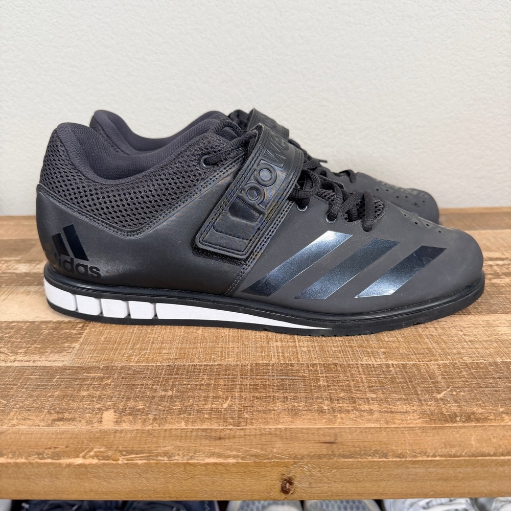 Adidas Powerlift 3.1 Weightlifting Shoes Mens 11.5 Black BA8019 Training Squat